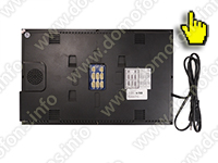 Видеодомофон цветной Hands Free с записью видео при вызове HDcom S-103 монитор вид сзади